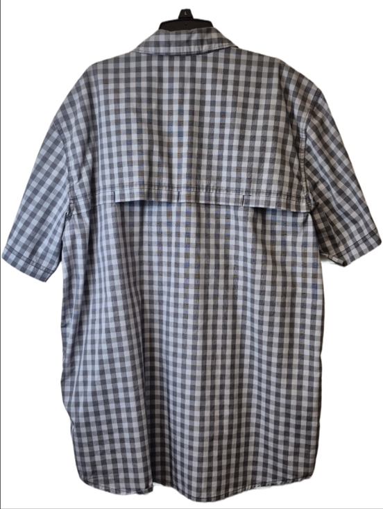 Carhartt Force Men's Blue and Gray Plaid Button Down  Shirt Sz Large - Picture 2 of 5